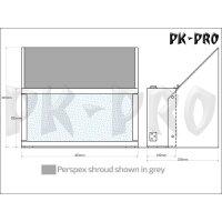 Absauganlage AirCom, 17W Basismodul inkl. Standard- und Kohlefilter; einseitig erweiterbar