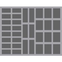 FSBR035BO 35 mm Full-Size Schaumstoffeinlage mit 34 Fächern (wird für Sie bestellt/kein Lagerartikel)