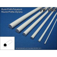 PK-PRO Polystyrol Rundstab Profil 1,0mm (330mm)
