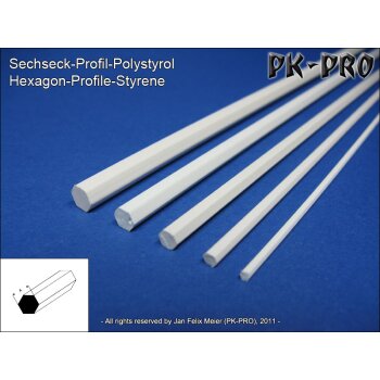 PK PRO Polystyrene Hexagon Profile 5,0 330mm