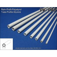 PK-PRO Polystyrol Rundrohr Profil 2/1mm (330mm)