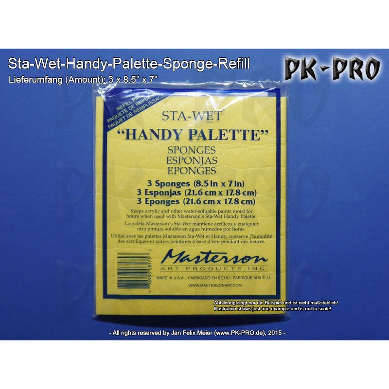 Masterson Art Sta Wet Handy Palette Sponge Refill (3x)