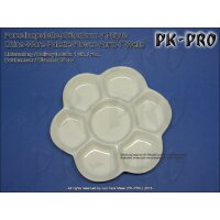 PK-China-Ware-Palette-Flower-Form-7-Wells-(15cm)