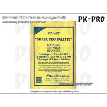 Masterson Art Sta Wet Super PRO 3 Pack Sponge Refill (3x)