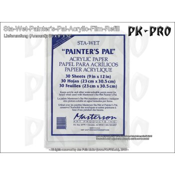 Masterson Art Sta Wet Painters Pal Acrylic Film Refill (30x)