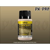 Vallejo-Weathering-Effects-Thick-Mud-Light-Brown-(40mL)