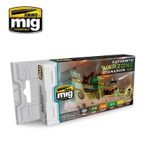 A.MIG-7154 Futuristic Warzone Scenarios Color Set (6x17mL)