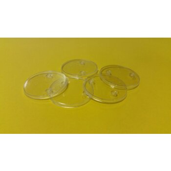 50 mm runde Bases aus Acryl (5 Stück)