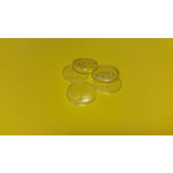 30 mm runde Bases aus Acryl (5 Stück)