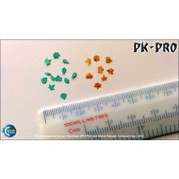 PK-Punch - Miniature-Leaf-Punch-No. 1 - (4xLeaves-Mix)