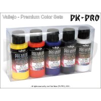 Vallejo-Premium-Candy-Colors-(Polyurethan)-(5x60mL)