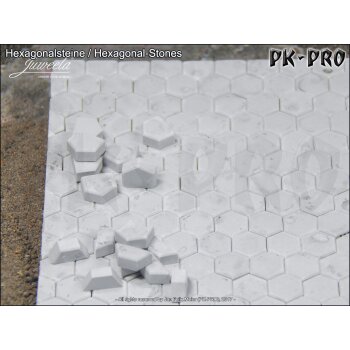JUW-Hexagonal-Stones-Complement-Light-Gray-(1:32/35)-(160xBeginnings-/240xHalf-Stones)