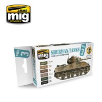 A.MIG-7171 WWII US Marine Corps Sherman Tanks (6x17mL)