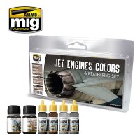 A.MIG-7445 Jet Engines Colors And Weathering Set...