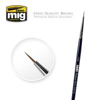 A.MIG-8600 Premium Marta Kolinsky Round Brush (5/0)