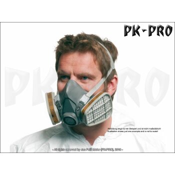 3M Respiratory Protection Half Mask 6200 without Filter Size: M 6200