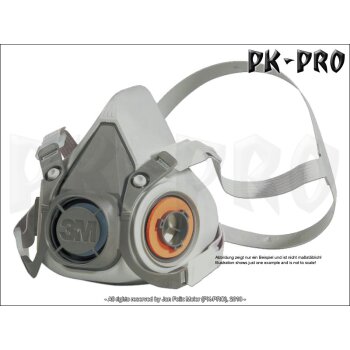 3M Respiratory Protection Half mask 6300 without filter Size: L 6300