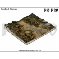 Scenics-Diorama-Bases-14x14cm-Rubble-Street-Section