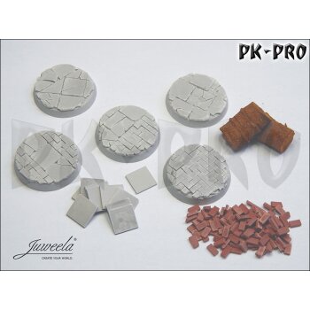 1x5 Bases "bricksn plates" ø32mm + Zubehör (28mm)