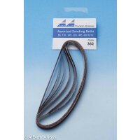 Sanding Stick Replacement Belts - Assorted Pack of 6