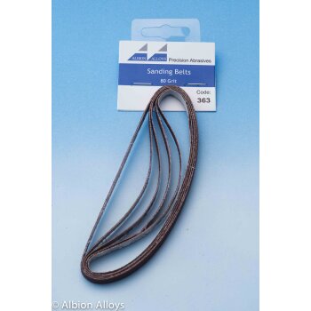 Sanding Stick Replacement Belts - 5 Belts of 80 grit
