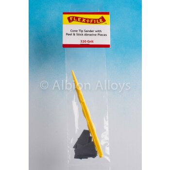 Cone Tip Sander - 320 Grit & Applicator Handle