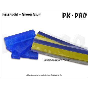 PK-COMBO Green Stuff Rolle 12" (30cm) + Instant-Sil-Blue-(35g)