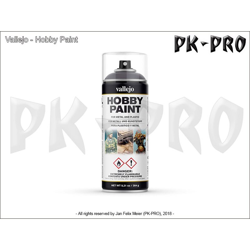 VallejoHobbyPaintSprayGunmetal(400mL)