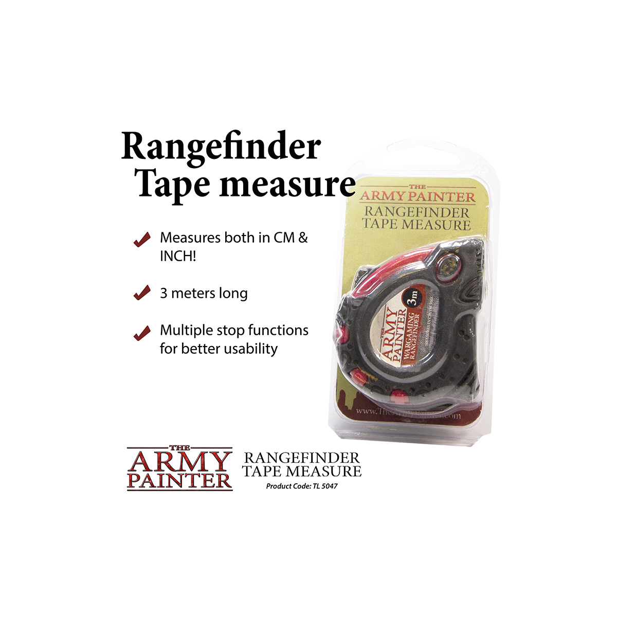 The Army Painter Rangefinder Tape Measure