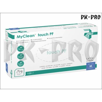 MyClean touch PF Latex Disposable Glove Powder free - Size M - 100x