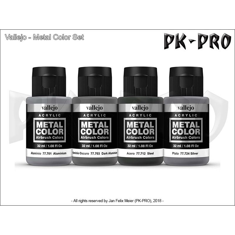 VallejoMetalColorMetallicPanelSet(4x32mL)