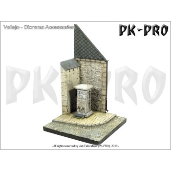 Street-Corner-with-Waterpump-Normandy-(15,5x15,5cm)