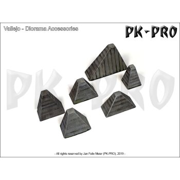 Höckerhindernis-(Anti-Tank-Barriers)-(6x)