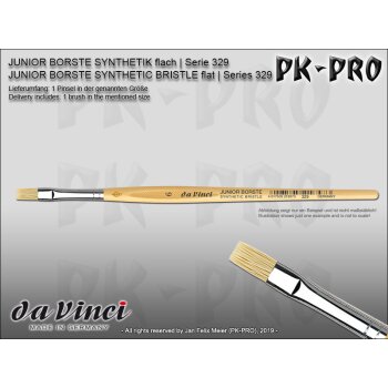 DaVinci JUNIOR BORSTE SYNTHETIK Flach - Serie 329 - Gr. 6