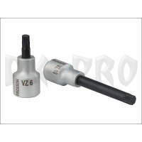 1/2" insert for XZN multi-toothed screws, 55 mm length, VZ  12