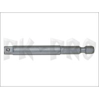 1/4" magnetic adapter for electric screwdrivers or drills, 65 mm
