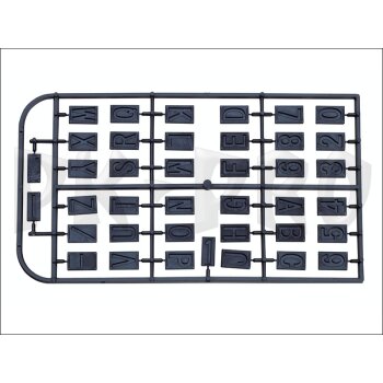 Set of letters and figures for GE 20