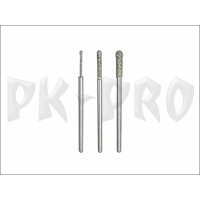 Diamond coated grinding bits, ball Ø 1.2 mm, 2 pieces