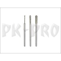Diamant-beschichtete Schleifstifte, Kugel Ø 2,2 mm, 2 Stück