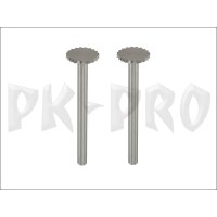 Tungsten vanadium milling bit, 2 pcs., disc, 10 mm
