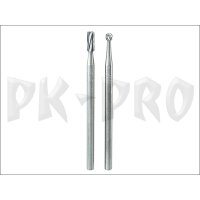 Tungsten carbide millers, 2 pcs., cylindrical and ball shape