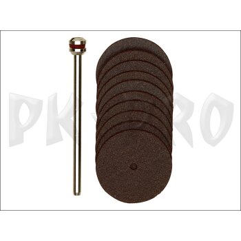 Trennscheiben, 22 mm, 10 Stück + 1 Träger