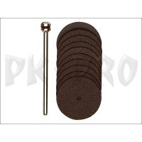 Trennscheiben, 22 mm, 10 Stück + 1 Träger