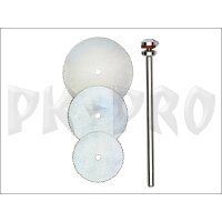 Trennsägeblätter, je 1 Stück 16, 19, 22 mm + 1 Träger