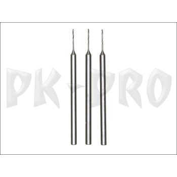 Mikro-Spiralbohrer (HSS-Stahl), 0,5 mm, 3 Stück