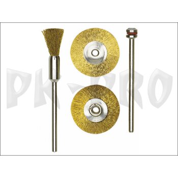 Pinselbürsten Messing, 8 mm, 2 Stück