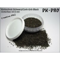 PK-PRO Korkschrot Schwarz 0.5-2mm (140mL)