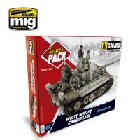 A.MIG-7803 White Winter Camouflage Weathering Set (2x17mL+5x35mL+3x10mL)