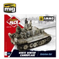 A.MIG-7803 White Winter Camouflage Weathering Set (2x17mL+5x35mL+3x10mL)
