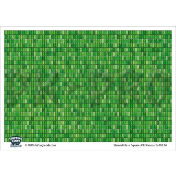 Stained Glass Squares - Old Green